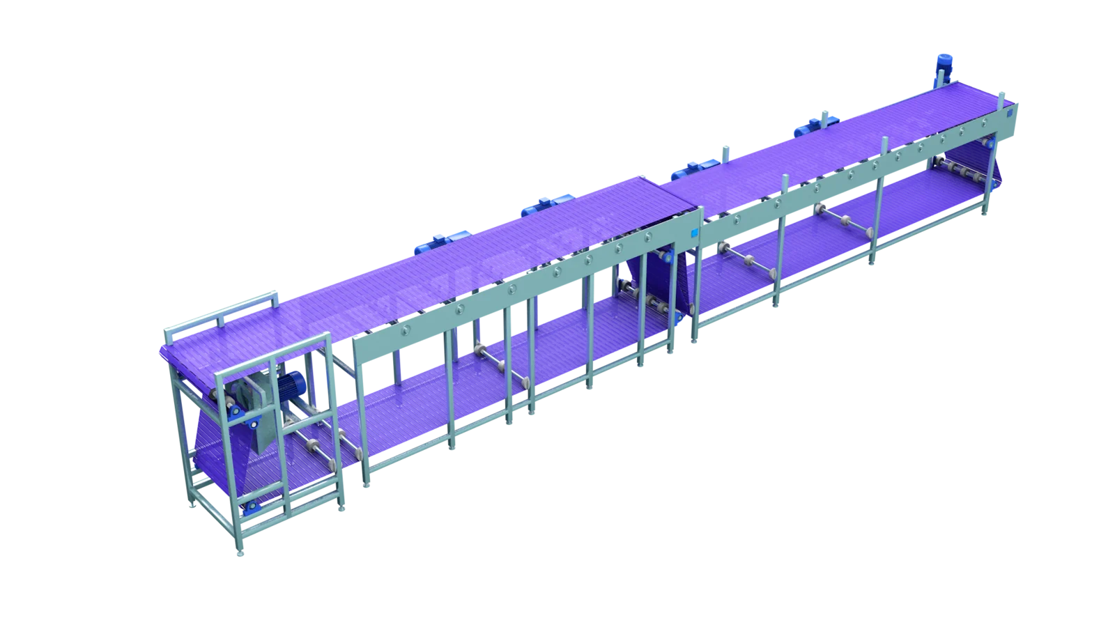 Fluidized freezer conveying system